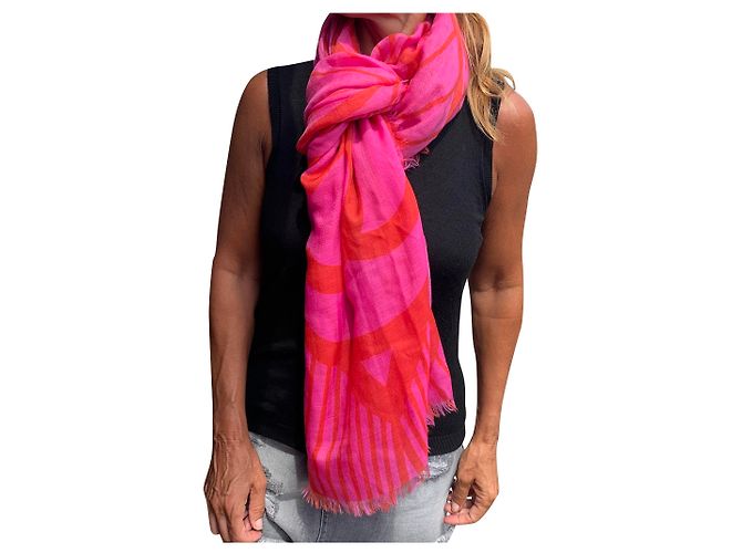 Chanel Schals Pink Kaschmir