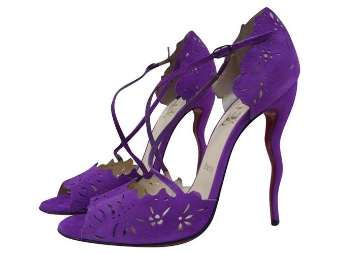 lavender suede heels
