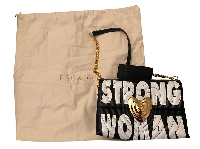 Sac Escada Cœur Noir en Cuir