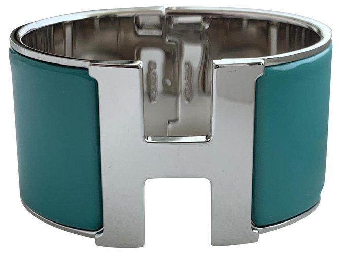 Hermès Bracelets Turquoise Metal  ref.201893