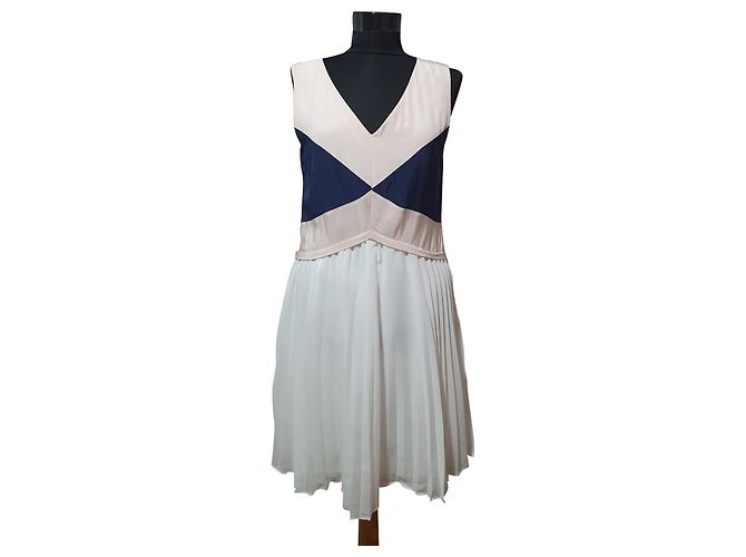 Vestido Tommy Hilfiger de seda y algodón Multicolor