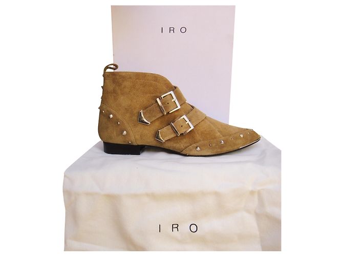 boots Iro modèle Nickey état neuf Vert clair