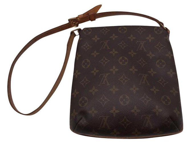 Louis Vuitton Salsa handbag in brown monogram canvas and natural