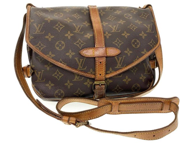 Louis Vuitton Shoulder Bag Brown Cloth  ref.202072