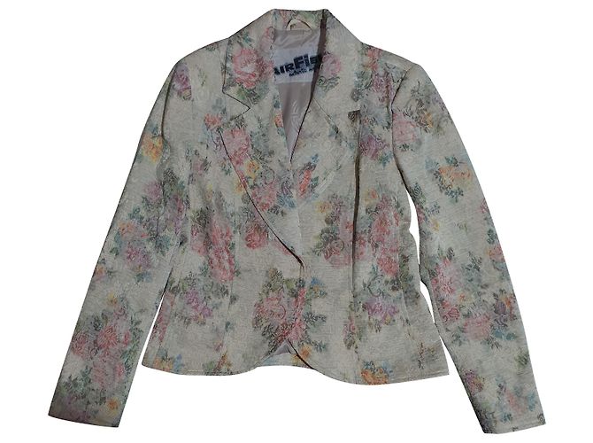 Autre Marque Airfield Blumenblazer aus Polyester Mehrfarben