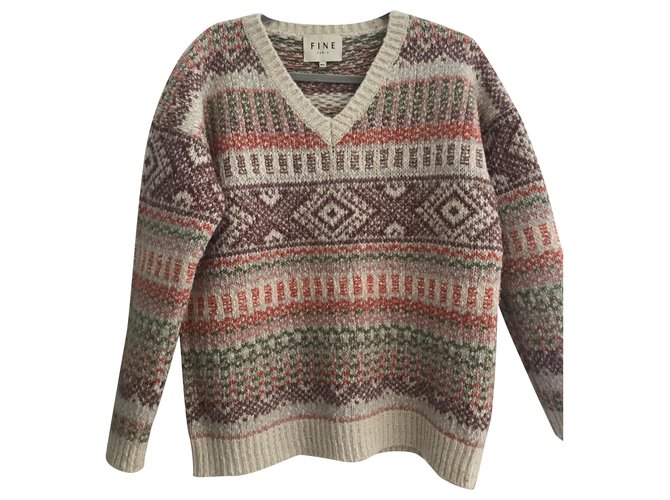 Autre Marque FINE PARIS Baumwollpullover Größe L 