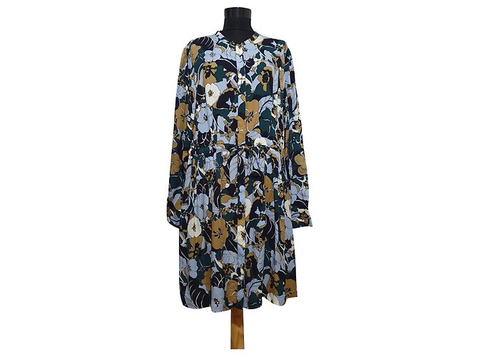 Robe fleurie en viscose Samsoe & Samsoe XL Multicolore