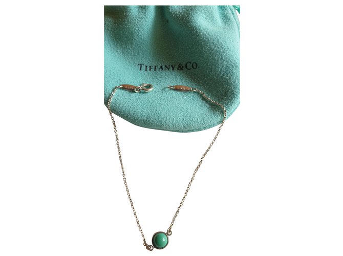 Tiffany & Co Colore dal bracciale turchese cantiere Argento Blu Argento  ref.202147