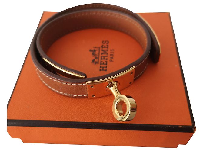Hermès Excursão alinhada Hermes Kelly Caramelo