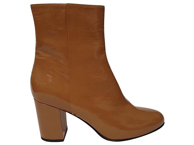 Botas Aeyde Caramelo de charol 40