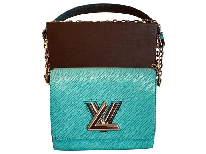 Louis Vuitton Twist PM Turquesa Cuero  ref.202371