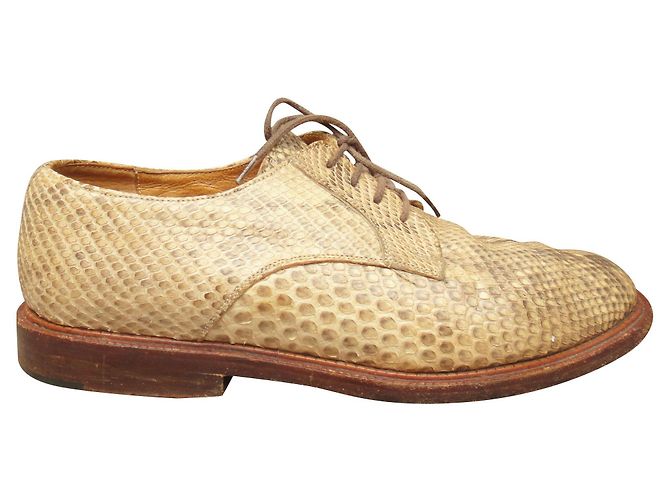 vintage Sartore derbies in python p 38 Beige