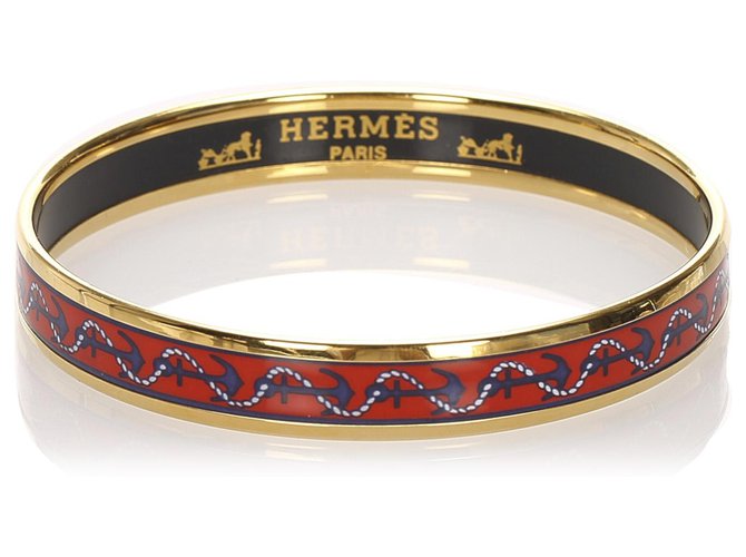 Hermès Hermes Multi Emaille Armreif Mehrfarben Metall  ref.202439