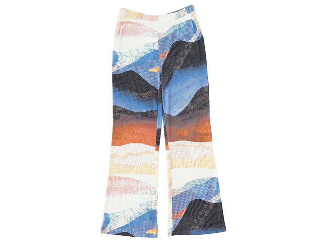 Diane Von Furstenberg tailleur pantalon Soie Multicolore  ref.202555