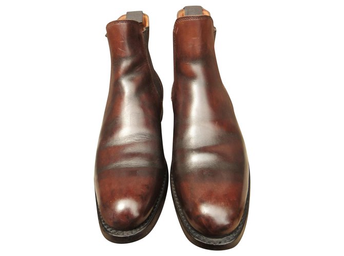 Autre Marque Crockett & Jones p boots 38,5 Dark brown Leather  ref.202615