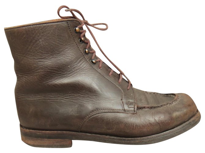 Paraboot ankle boots model Beaulieu p  37,5 Dark brown Leather  ref.202629