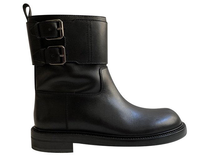 Loewe Motorcycle black leather boots  ref.202856