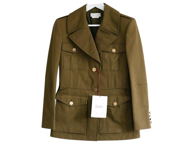 Alexander mcqueen military on sale jacket