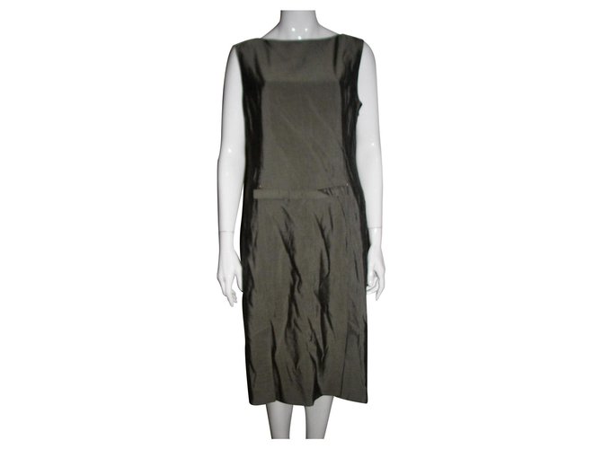 Philosophy Di Alberta Ferretti Grey elegant dress Polyester Rayon  ref.202974