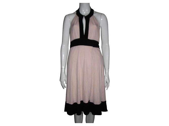 Diane Von Furstenberg DvF Abito avvolgente vintage Nero Rosa
