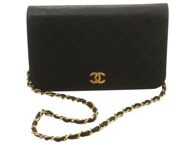 Chanel Wallet on Chain Black Leather  ref.203113