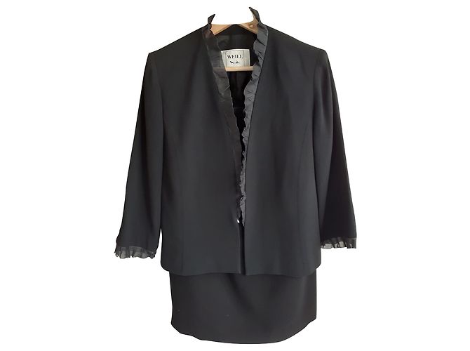 Traje de esmoquin de seda Weill Negro