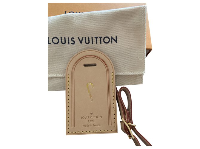 Authentic Louis Vuitton Luggage Tag Large