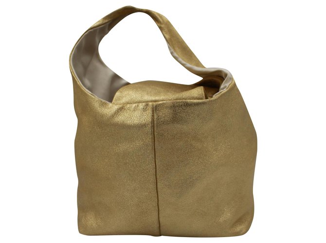 Chanel Handtaschen Golden Leder  ref.203145