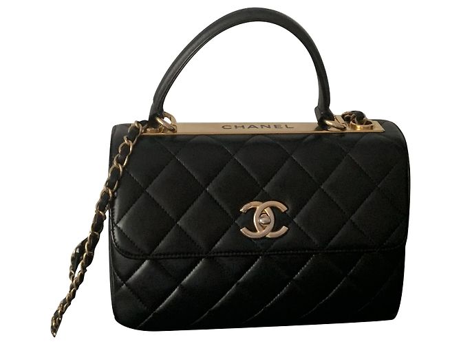 Trendy CC Borsa chanel alla moda Nero