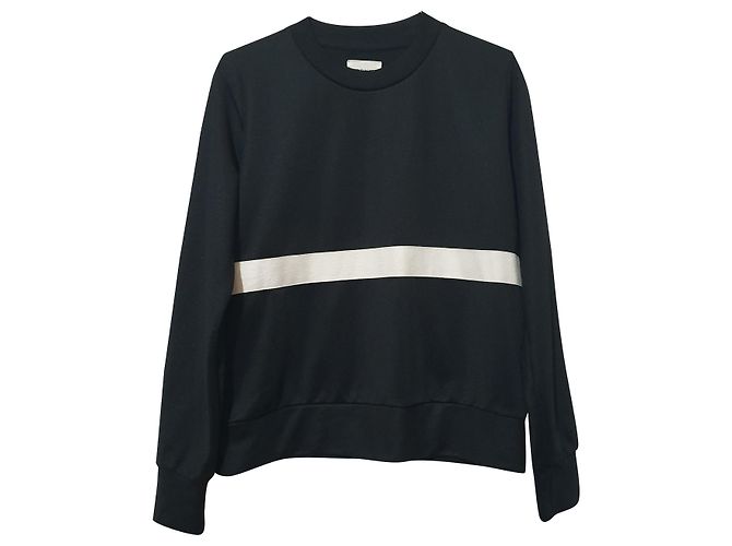 Wood Wood Pullover Schwarz Weiß