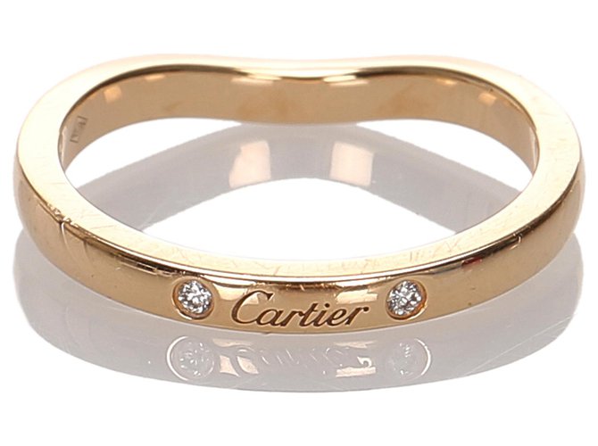 Cartier Gold 18K Ballerine Ring Dorado Metal  ref.203222