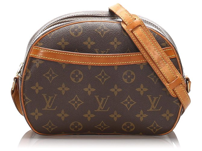 Louis Vuitton Brown Monogram Blois Leather Cloth ref.977311 - Joli