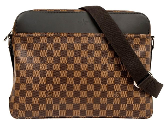 Louis Vuitton MM Jake Messenger Dark brown Leather  ref.203305