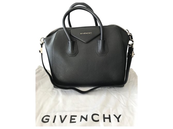Givenchy Antigona new Black Leather  ref.203336