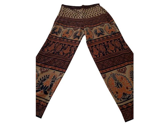 Luisa Spagnoli Seidenhose mit buntem Print Mehrfarben