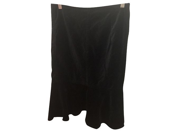 Max Mara Samtrock Schwarz