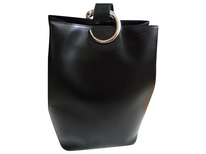 Cartier Panthère Leder Rucksack Schwarz