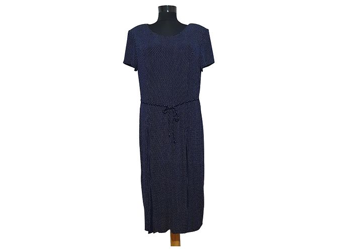 Vestido Joseph Ribkoff Azul de Lunares