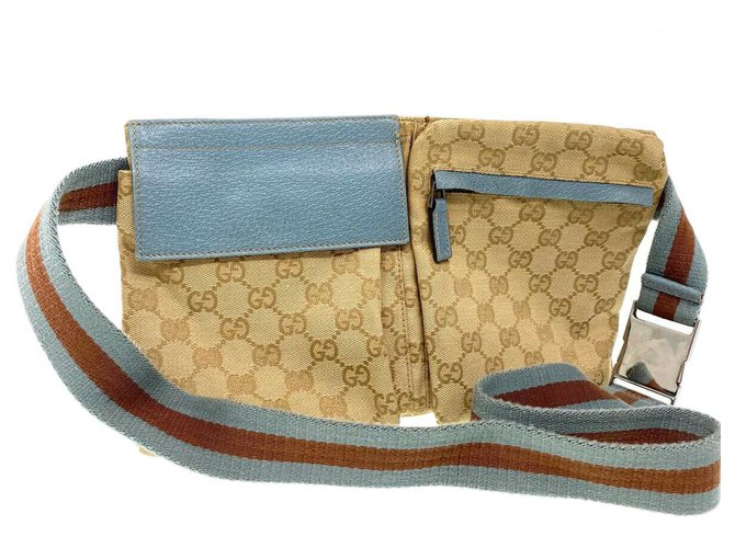 Gucci Clutch bag Amarillo Lienzo  ref.203471