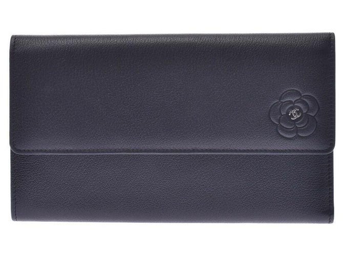 Chanel wallet Black Pony-style calfskin  ref.203741