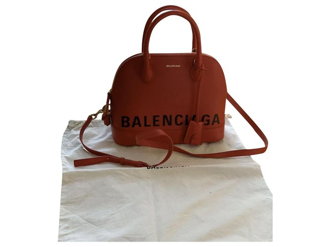 Balenciaga Handbags Red Lambskin  ref.203759