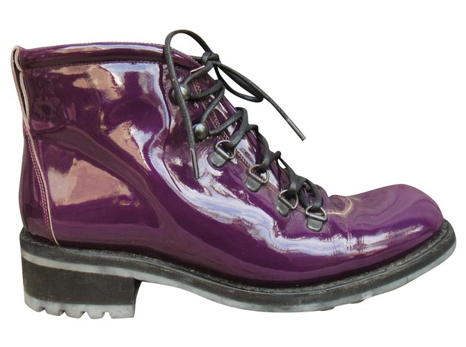 Free Lance p boots 39 Purple Varnish  ref.203855