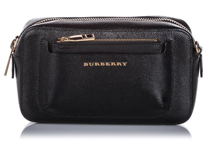 Burberry Black Leather Crossbody Bag Pony-style calfskin  ref.203941