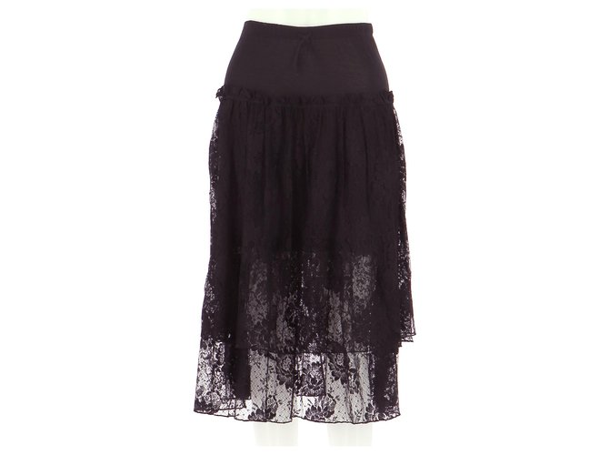 La Perla Skirt suit Black Cotton  ref.203952