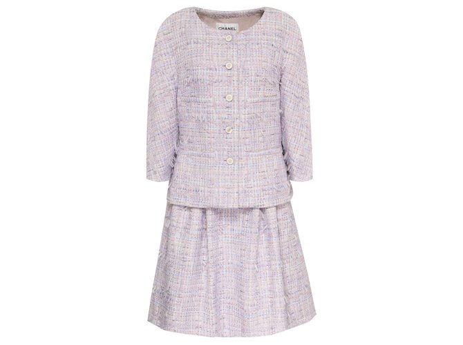 Chanel nouveau tailleur jupe en tweed Multicolore  ref.203967