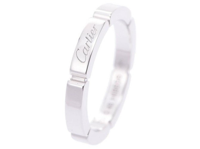 Cartier Maillon Panthere ring # 48 Silvery White gold  ref.203995