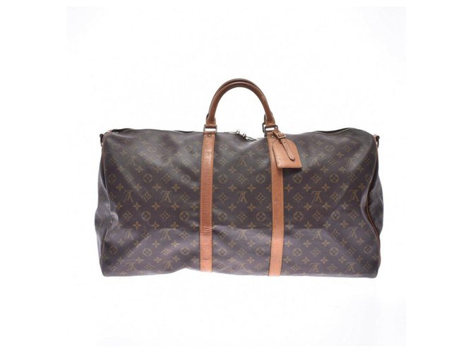 Louis Vuitton Keepall 60 Brown Cloth  ref.204036