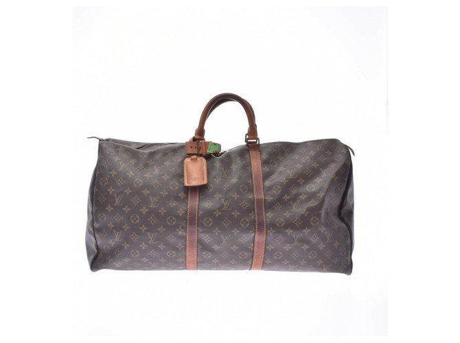 Louis Vuitton Keepall 60 Brown Cloth  ref.204042