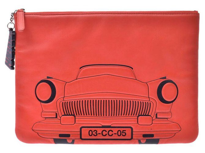 Chanel handbag Orange Leather  ref.204120