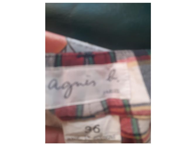 Pantalones Chinos de Algodón a Cuadros Agnès b. Multicolor